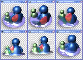 Metallic Msn Icons