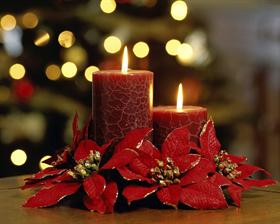 Red Christmas Candles