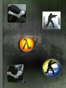 Cryo64 Steam, Half-Life 2 and Counter Strike Icons