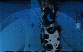 Blue Butterfly Wall