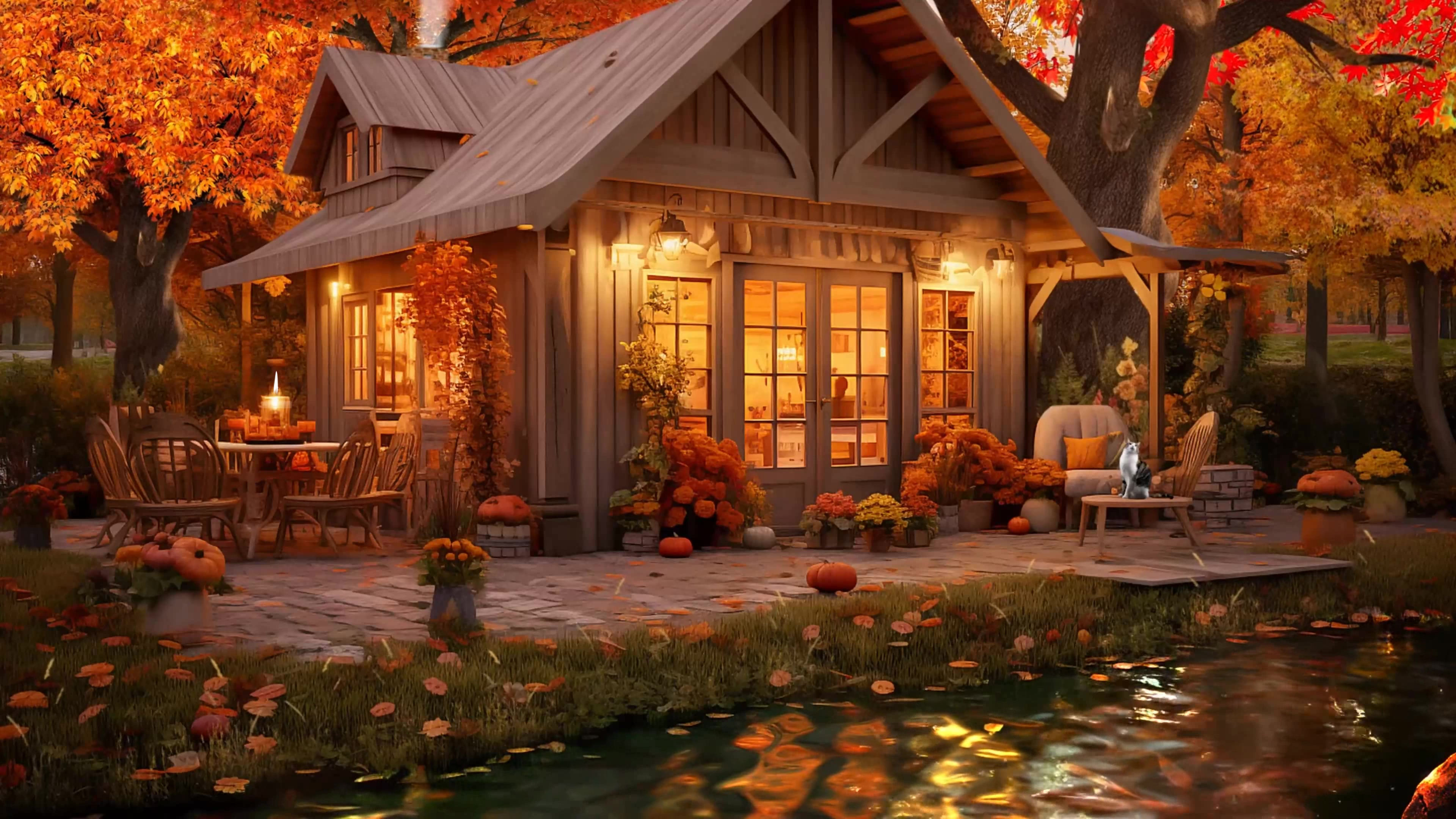 Dream Beautiful Autumn Cottage FREE DOWNLOAD WinCustomize Dream Beautiful Autumn Cottage FREE DOWNLOAD WinCustomize