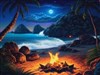 4K Seascape Campfire