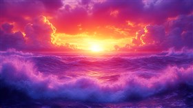 4K Seascape Sunset