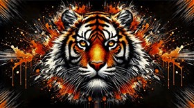 4K Tiger Splash