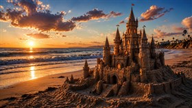 4K Medieval Sand Castle