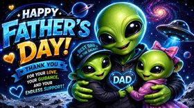 4K Alien Fathers Day