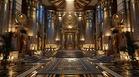 4K Pharaohs throne room