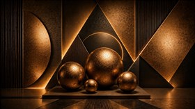 4K Copper Ball Wall