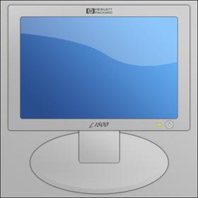 HP Flat Panel Monitor Screen
