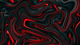 Black with Red Swirls