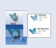Blue MSN icon
