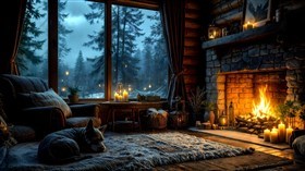 cozy log cabin
