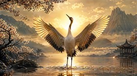 A majestic crane