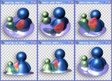 Metallic Msn Icons