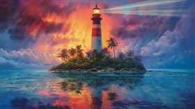 4K Lighthouse Island ai