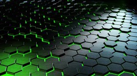 Cinematic Hexagons Green