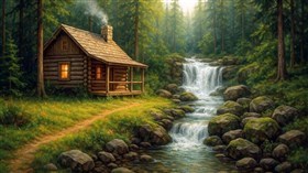 4K Forest Cabin