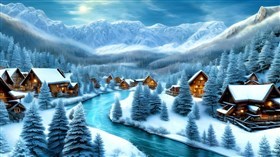 4K Winter Cabins