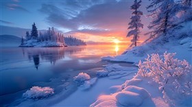 4K Winter Reflections