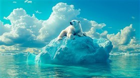 4K Polar Bear Winter