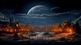 4K Winter Moon