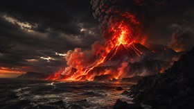 4K Dark Volcano