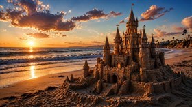 4K Medieval Sand Castle