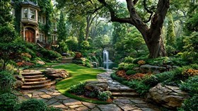 4K Garden Scape