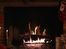 xmas fireplace