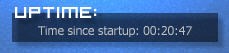 Time since startup (uptime)