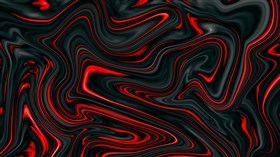 Black with Red Swirls
